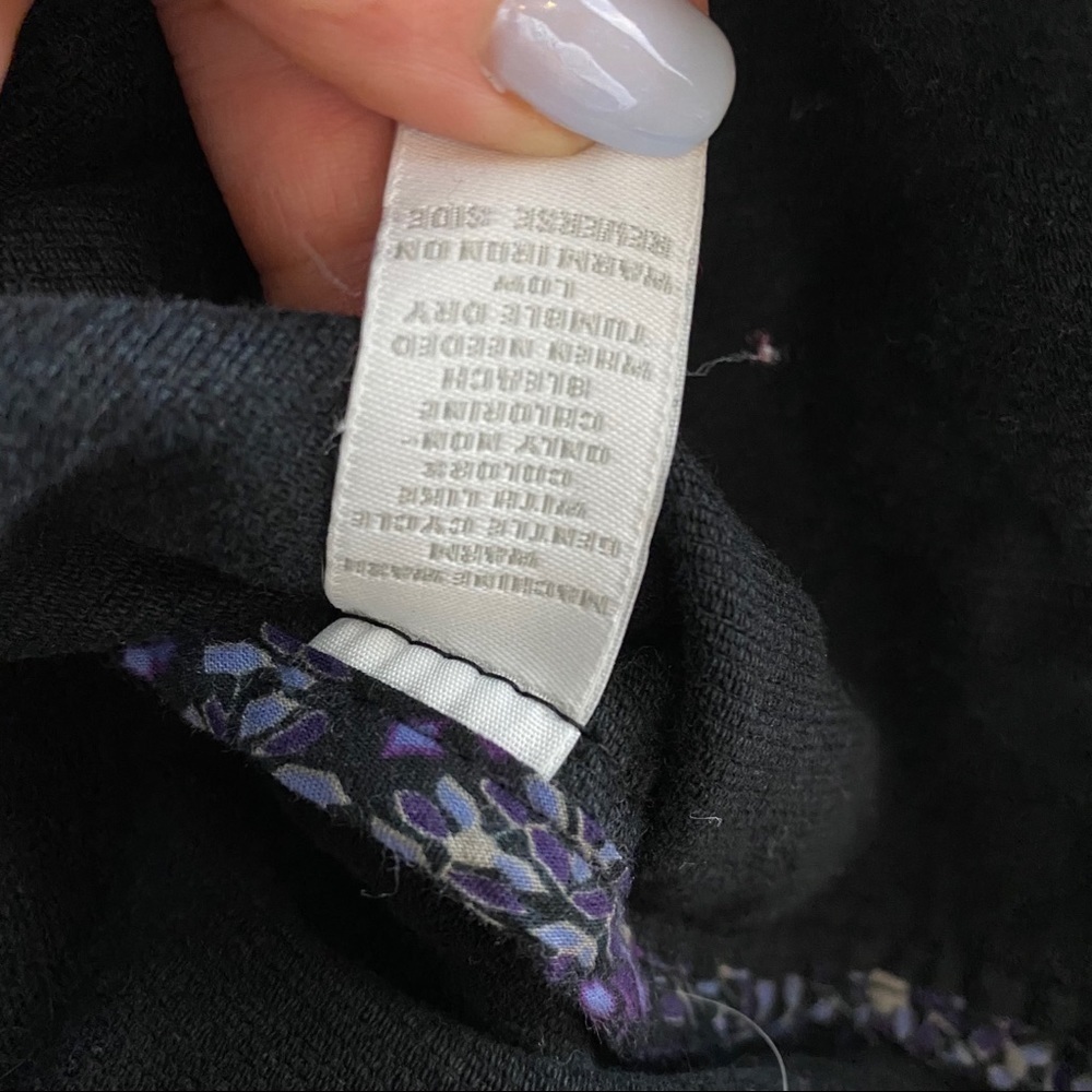 CHARTER Club Black Corduroy Button Front Jacket - Picture 4 of 5